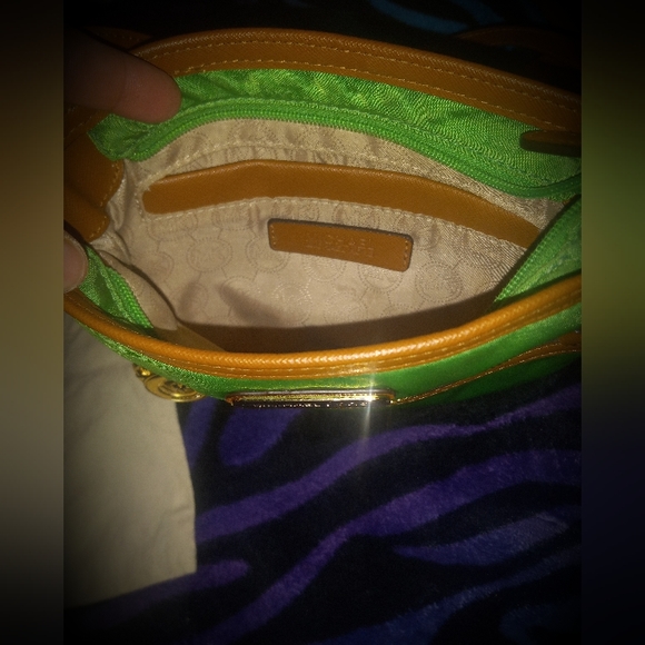 Michael Kors Kempton Palm Green Nylon Cross Body - Picture 8 of 8